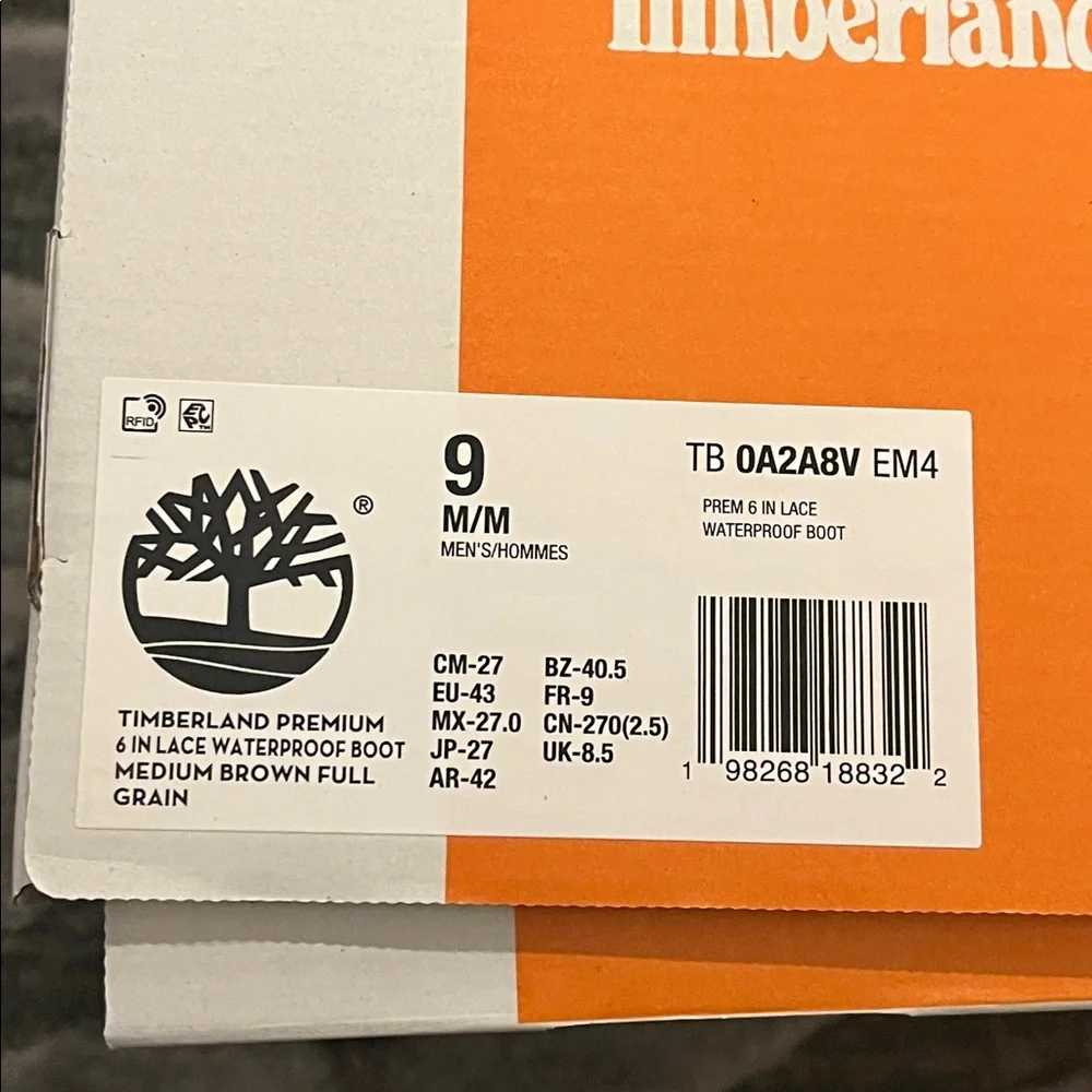 Timberland new box